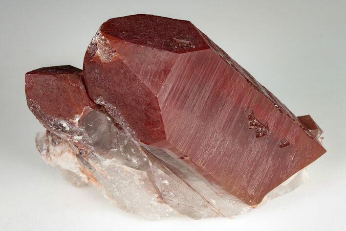 Natural Red Quartz Crystal Cluster - Morocco #199105